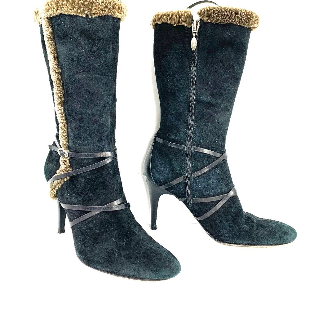 CIRCA Joan & David 'Dulcinea" Suede‎ Mid Calf Boots